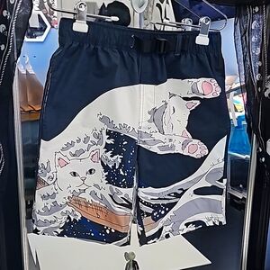 RIPNDIP Great Wave Swin Shorts Navy Size M